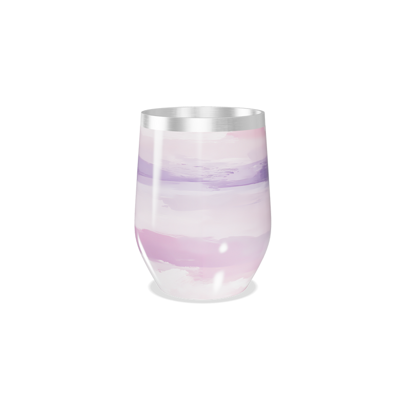 Copo Térmico Slim - Listras Roxas e Rosas