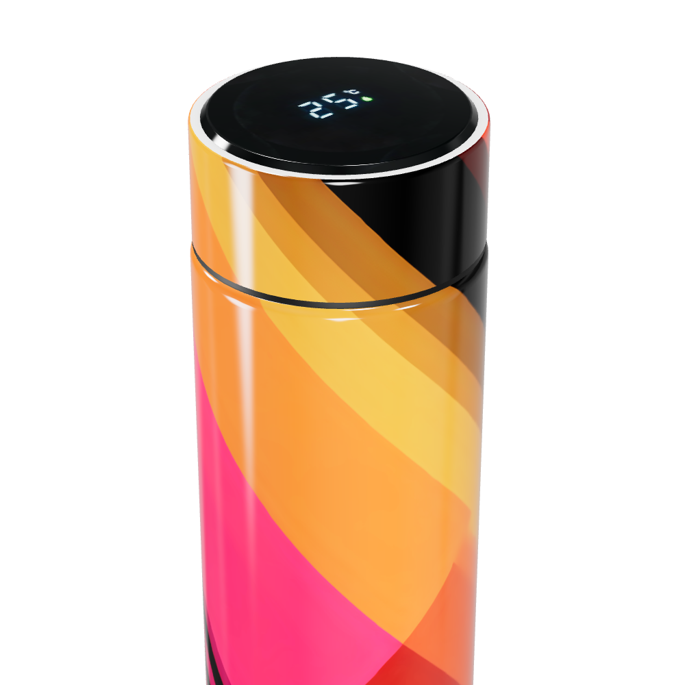 Garrafa Térmica Touch - Estampa Colorida Aço Inox