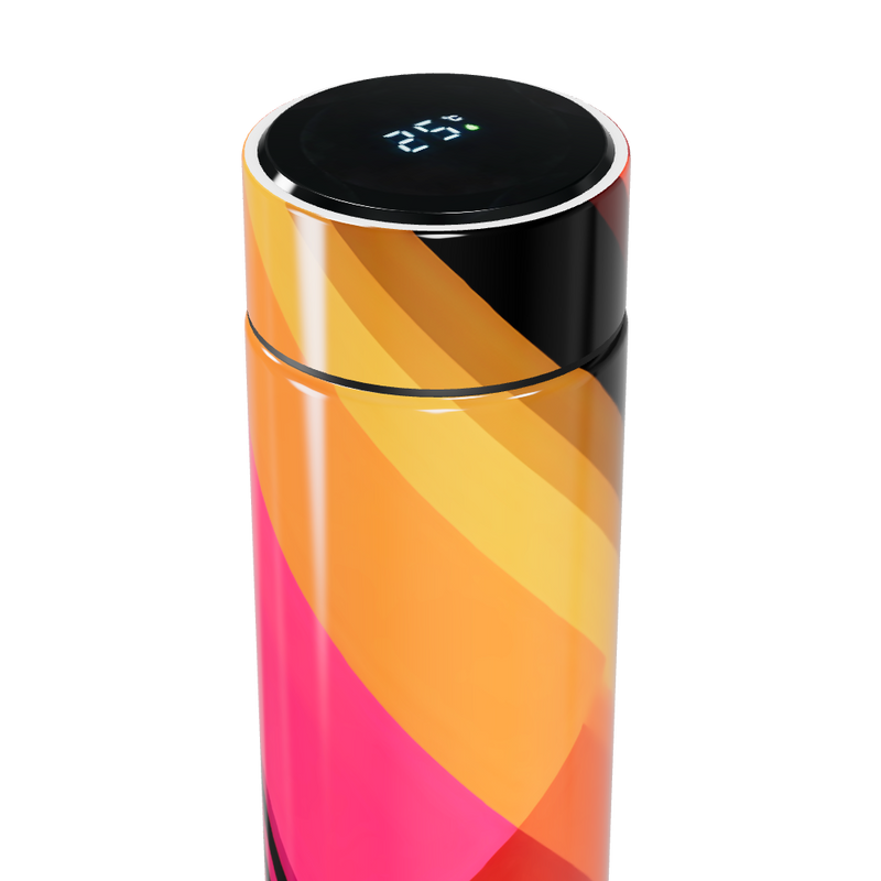 Garrafa Térmica Touch - Estampa Colorida Aço Inox