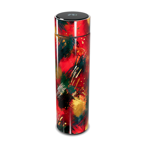 Garrafa Térmica Touch - Estampa Abstrata Colorida