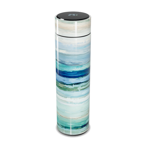 Garrafa Térmica Touch - Azul com Estampa Listrada