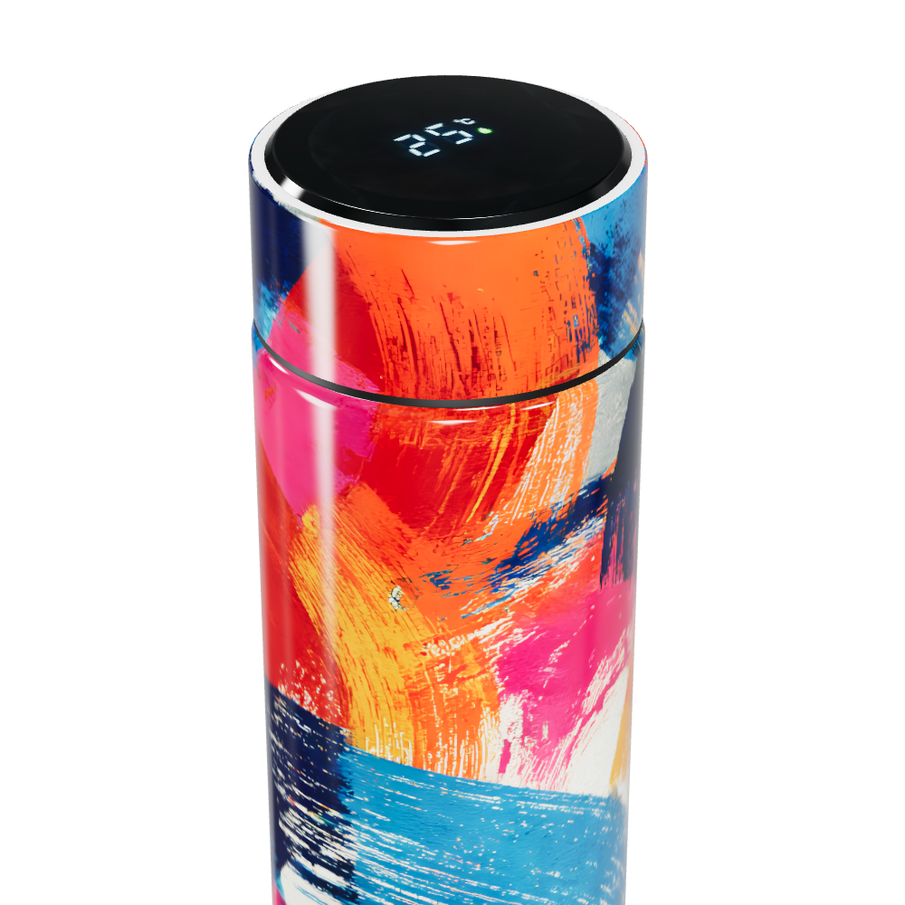 Garrafa Térmica Touch - Estampa Colorida Moderna