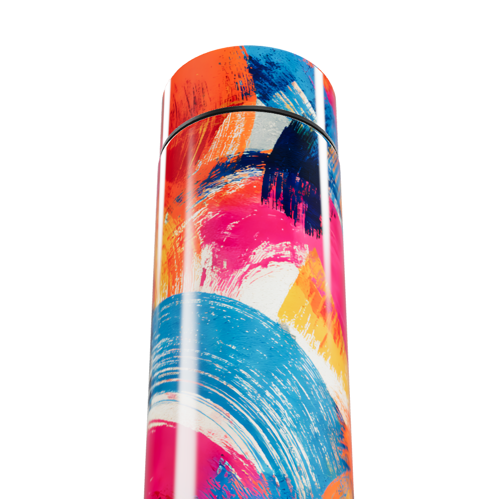 Garrafa Térmica Touch - Estampa Colorida Moderna