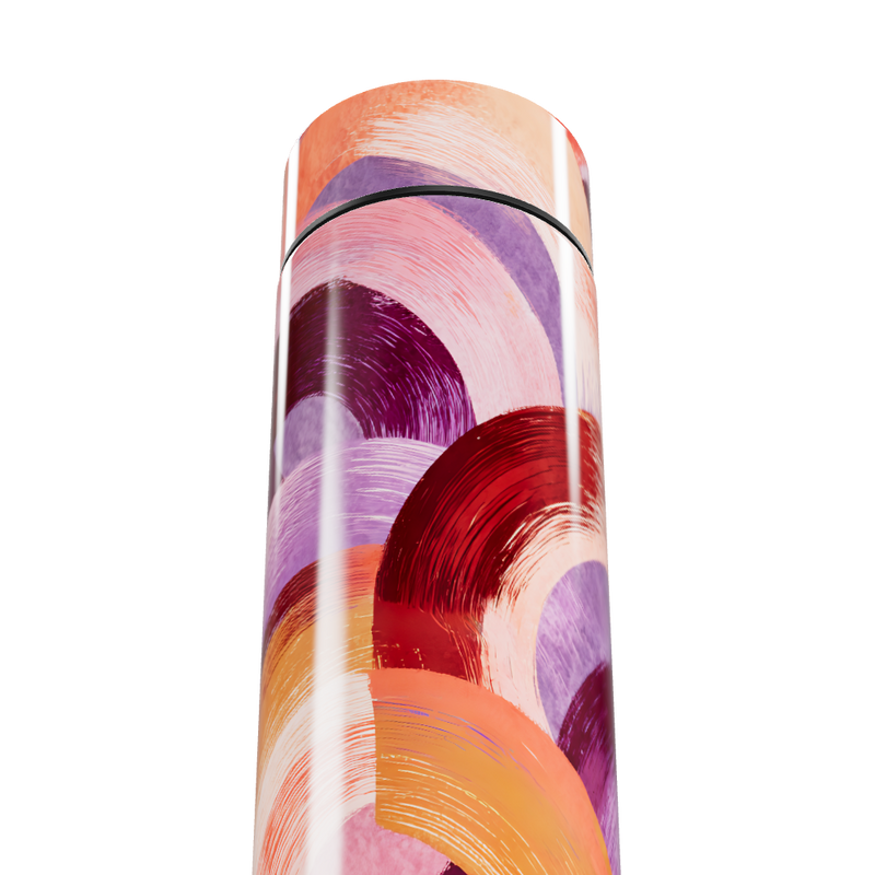 Garrafa Térmica Touch - Estampa Colorida Abstrata