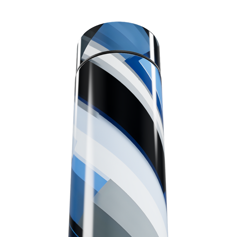 Garrafa Térmica Touch - Listras Azul e Preto