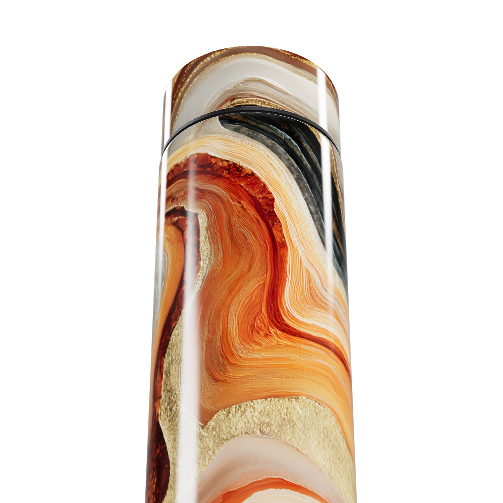 Garrafa Térmica Touch - Estampa Mármore Colorido