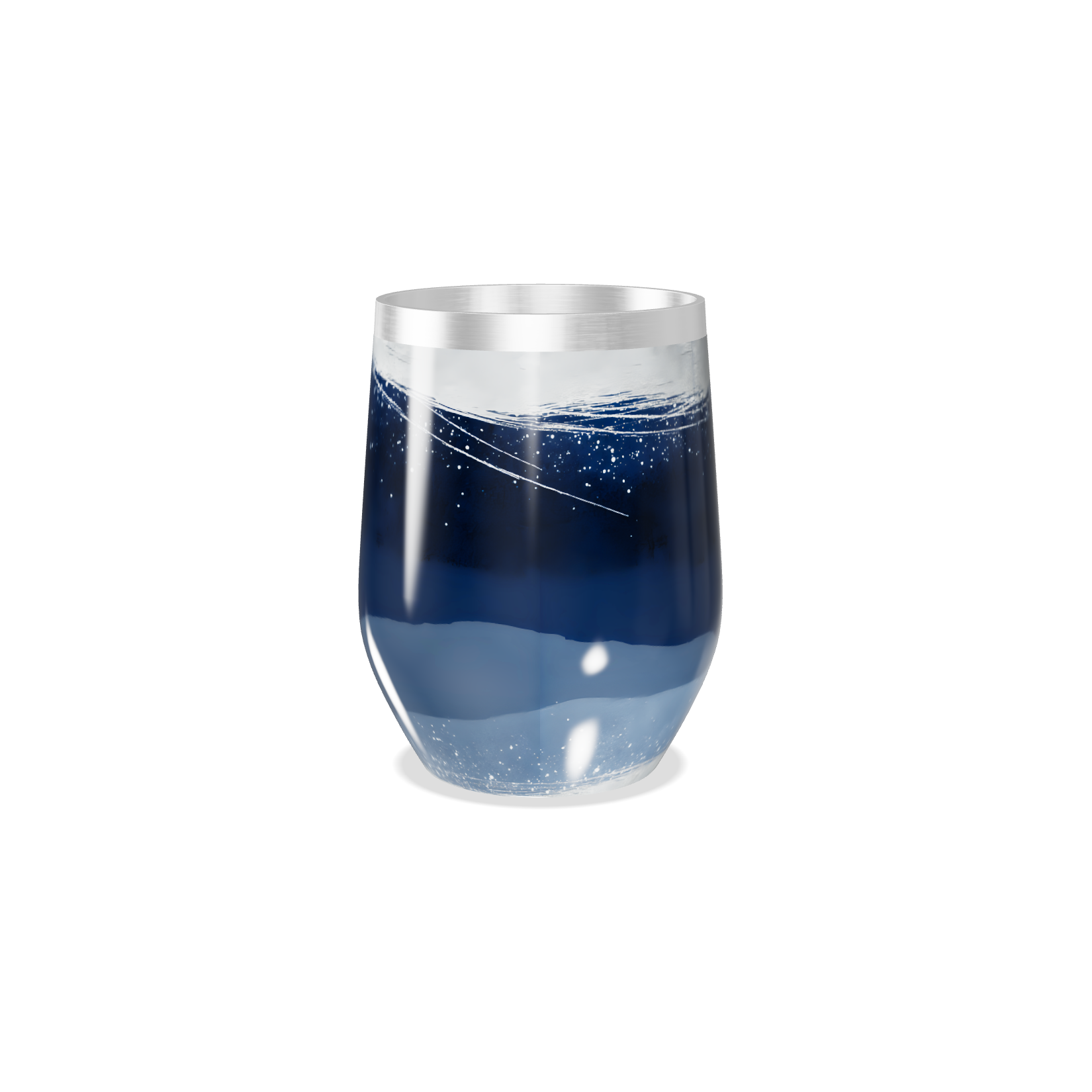 Copo Térmico Slim - Azul Transparente