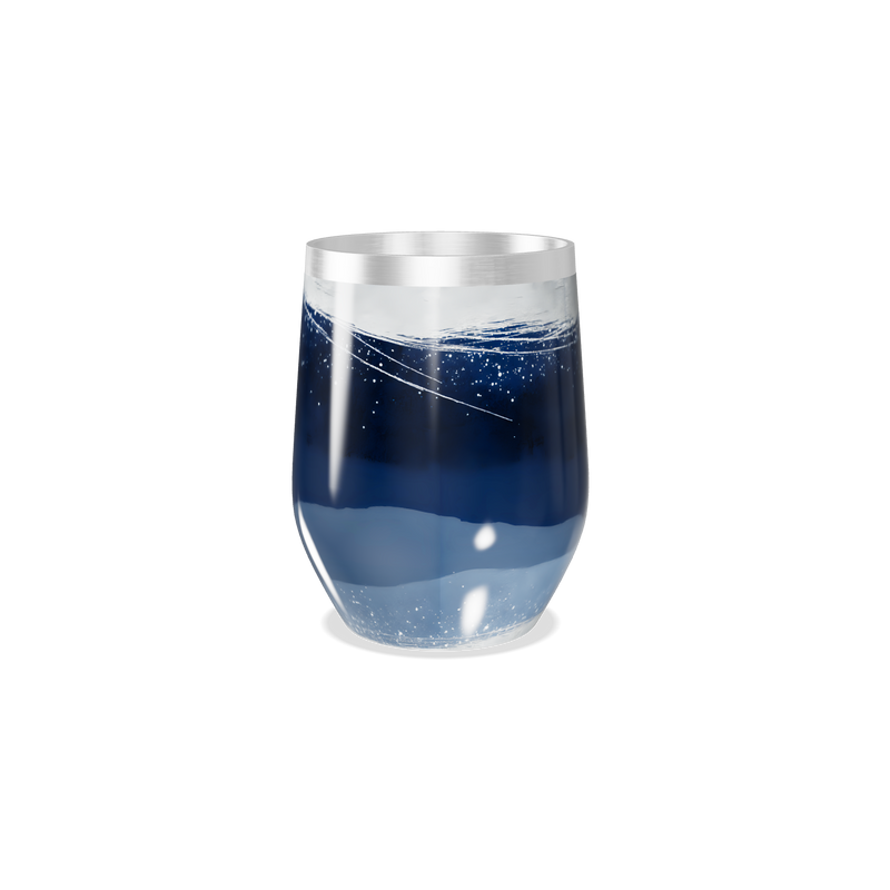 Copo Térmico Slim - Azul Transparente