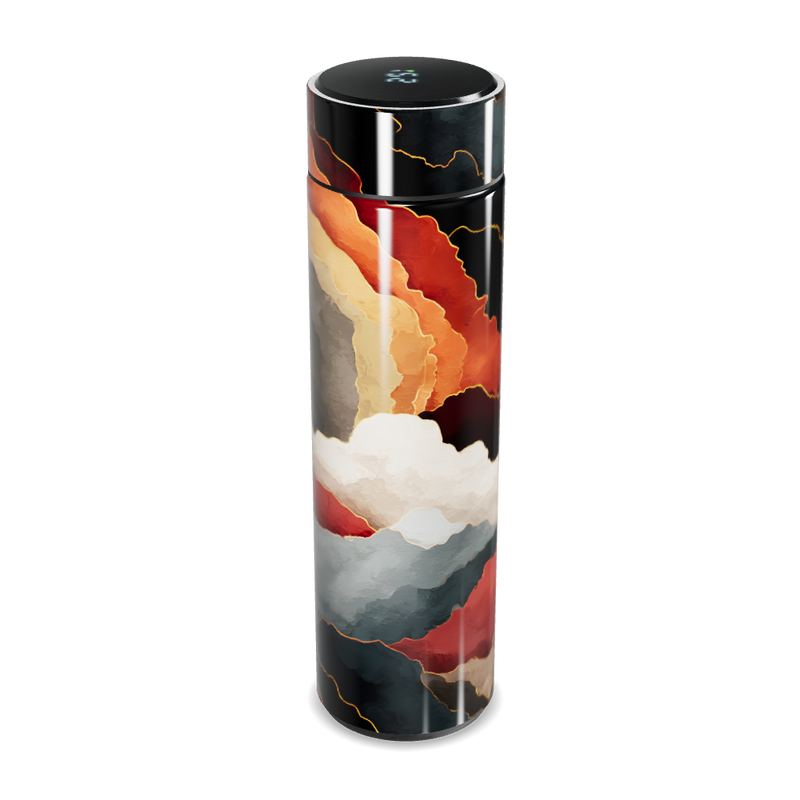 Garrafa Térmica Touch - Estampa Abstrata Colorida