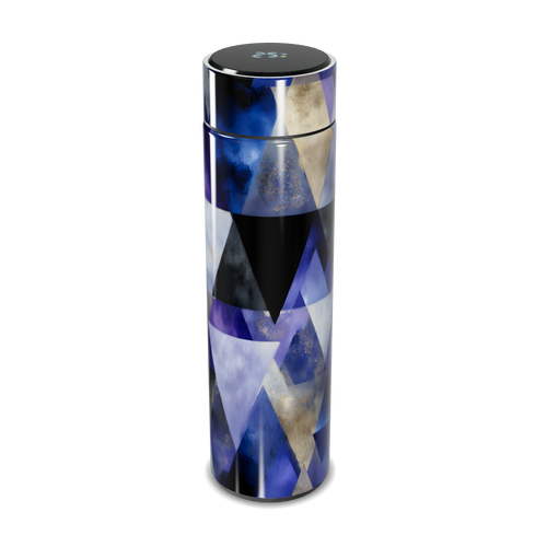 Garrafa Térmica Touch - Geométrica Azul