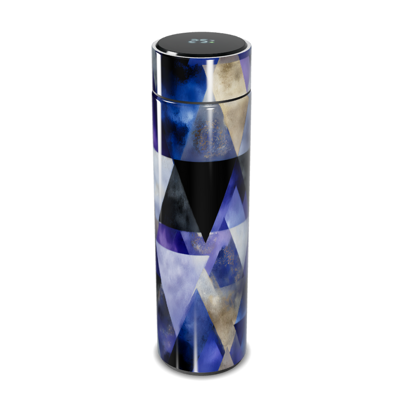 Garrafa Térmica Touch - Geométrica Azul