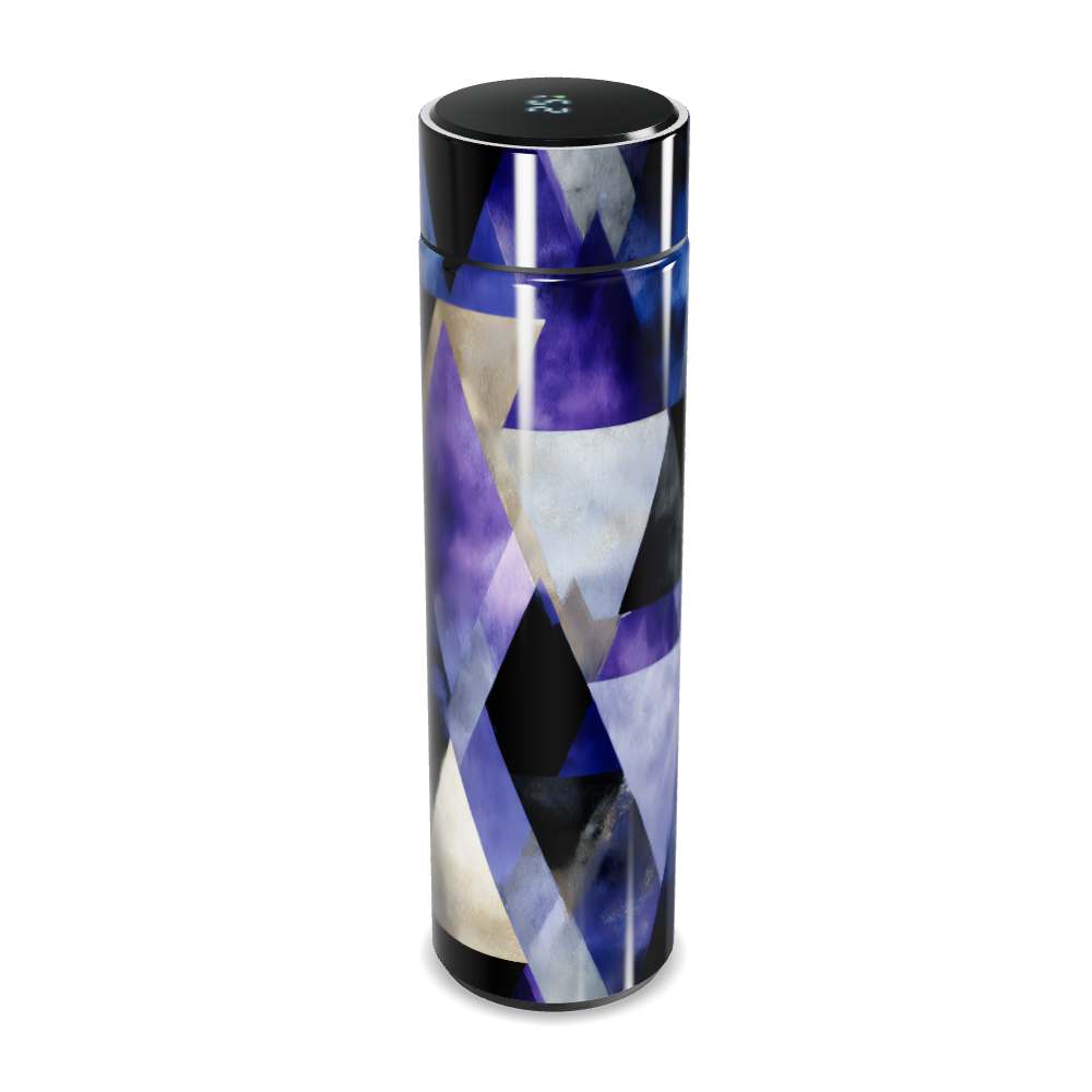 Garrafa Térmica Touch - Geométrica Azul