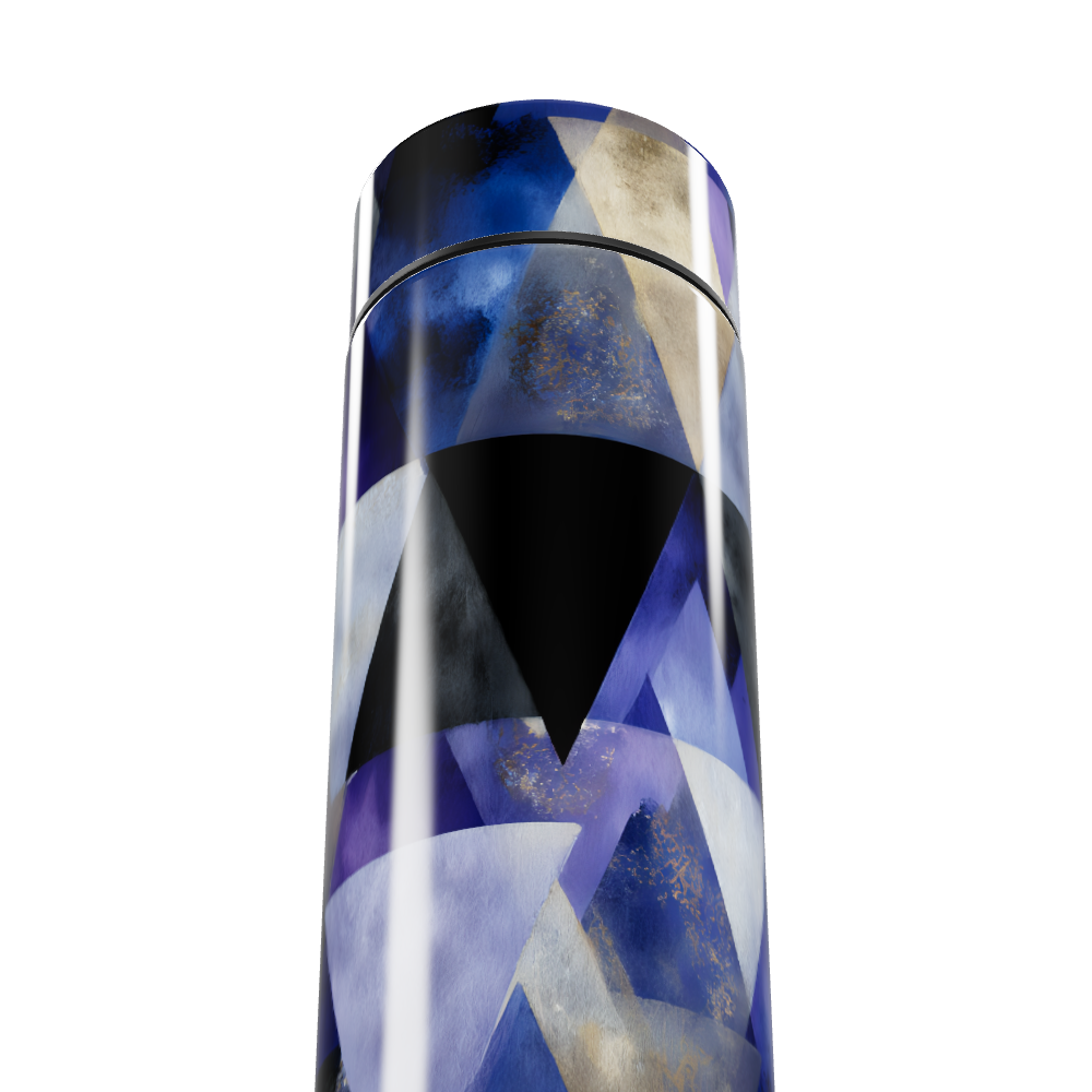 Garrafa Térmica Touch - Geométrica Azul