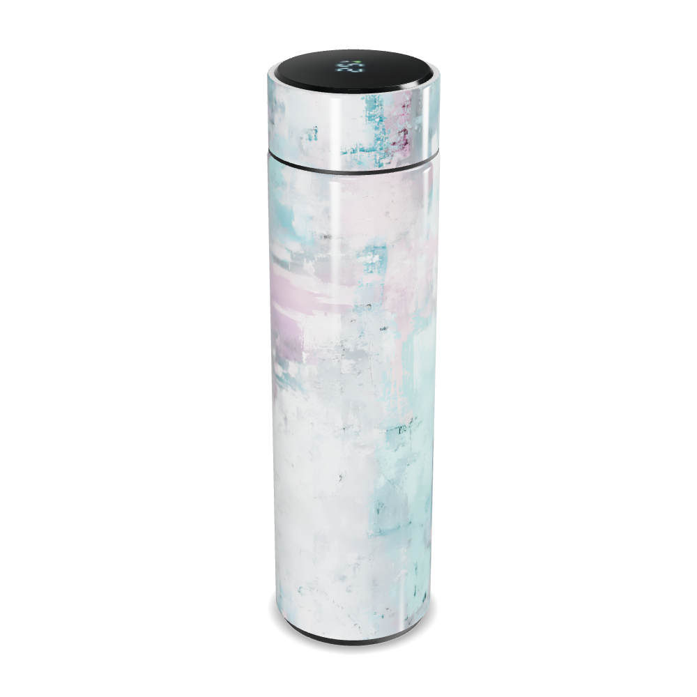 Garrafa Térmica Touch - Estampa Pastel Abstrata