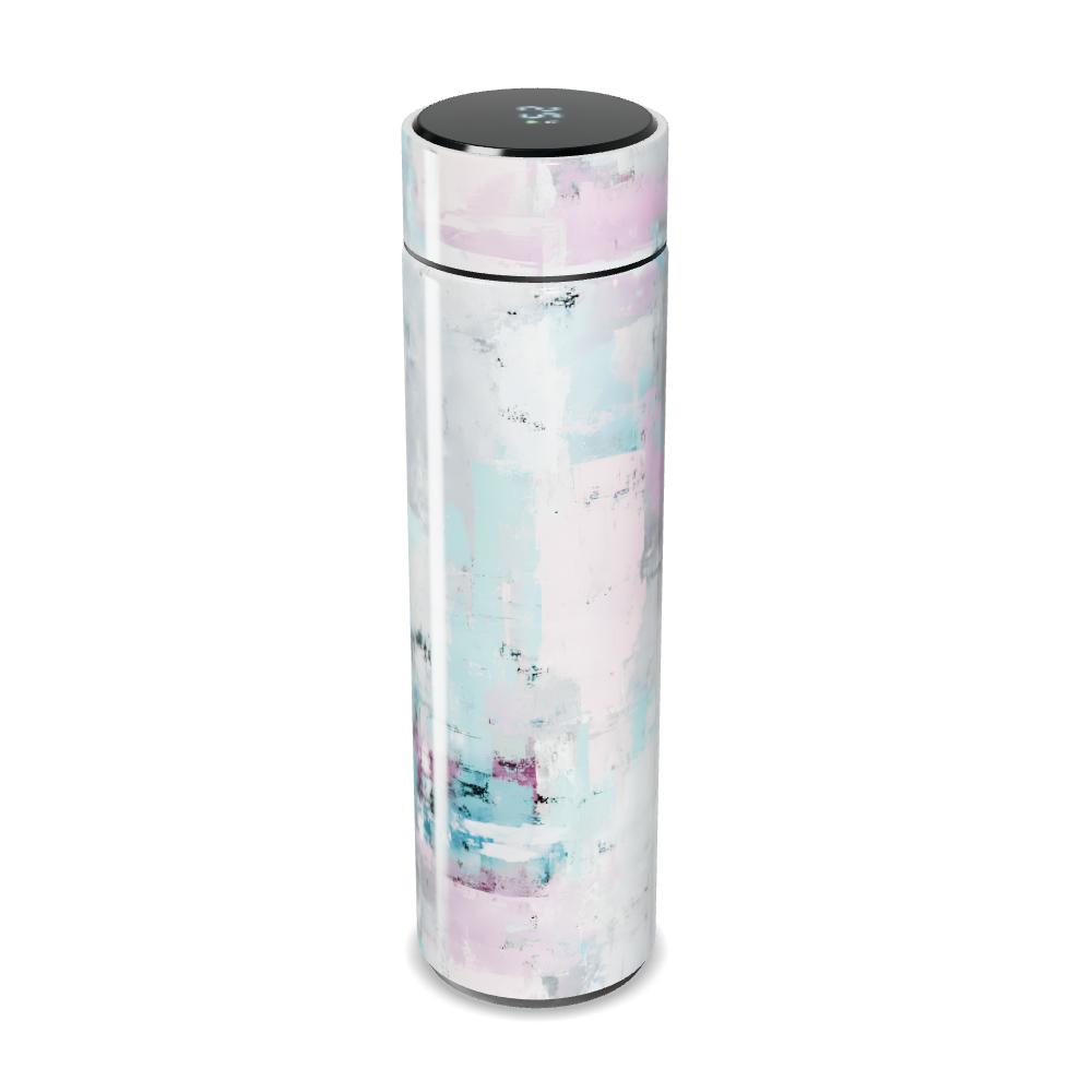 Garrafa Térmica Touch - Estampa Pastel Abstrata