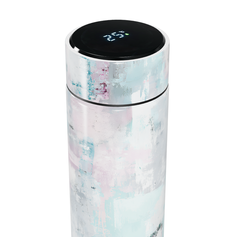 Garrafa Térmica Touch - Estampa Pastel Abstrata