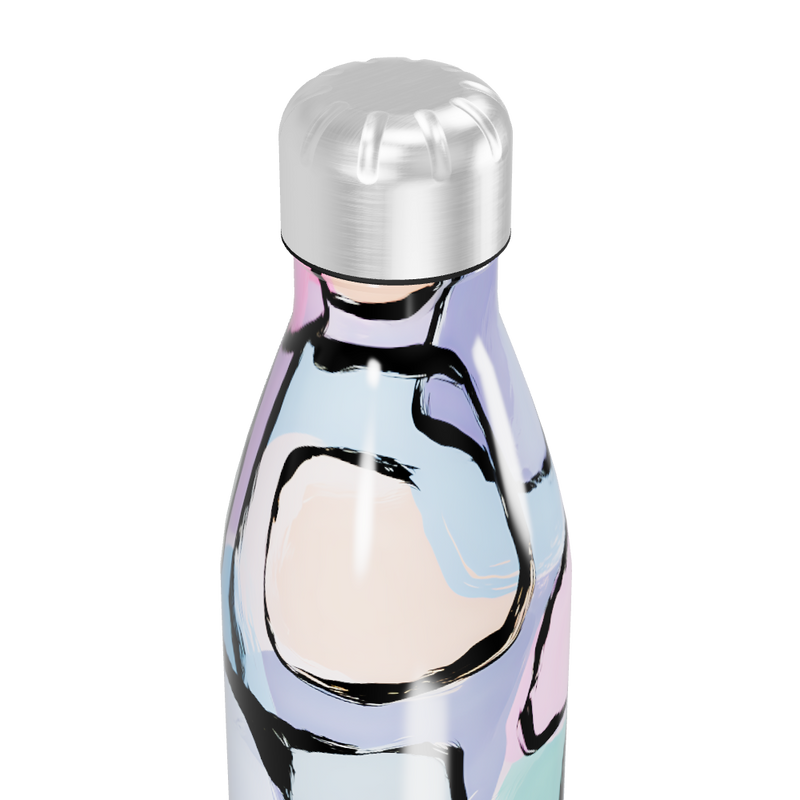 Garrafa Inox - Estampa Colorida Abstrata