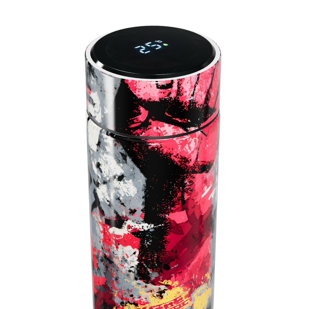 Garrafa Térmica Touch - Estampa Grafite Colorida