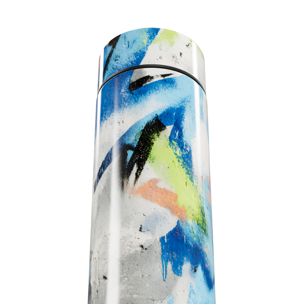 Garrafa Térmica Touch - Estampa Abstrata Colorida