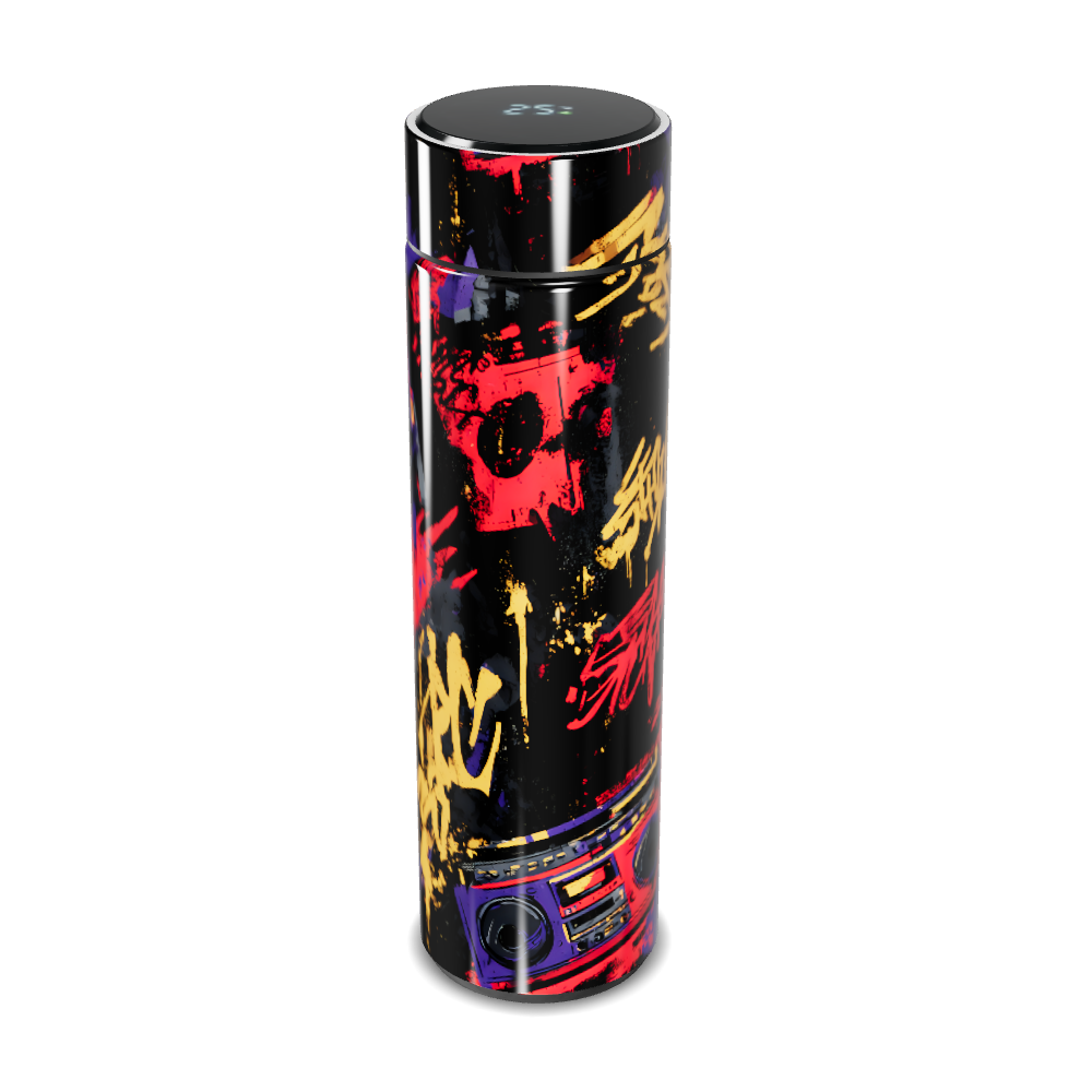 Garrafa Térmica Touch - Design Graffiti Colorido