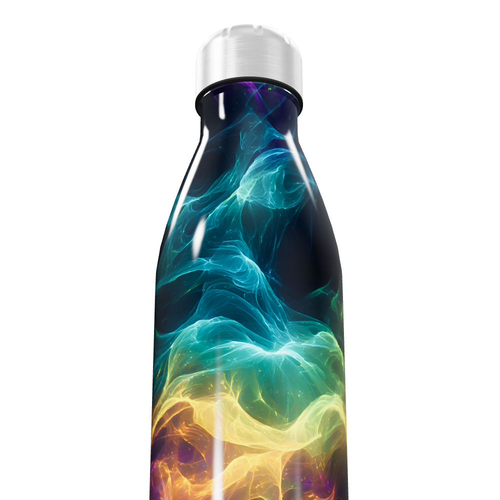 Garrafa Inox - Estampa Colorida Abstrata