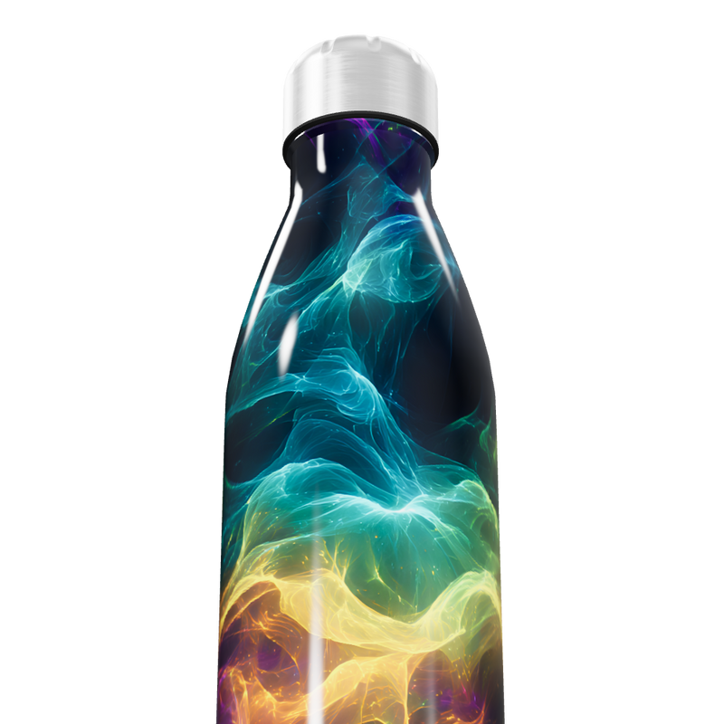 Garrafa Inox - Estampa Colorida Abstrata