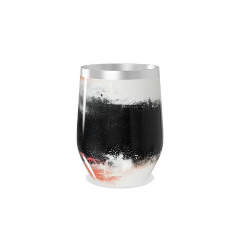 Copo Térmico Slim - Preto e Branco Aço Inox