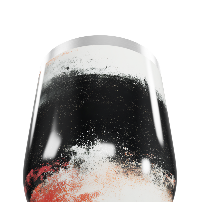 Copo Térmico Slim - Preto e Branco Aço Inox