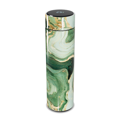 Garrafa Térmica Touch - Mármore Verde Elegante