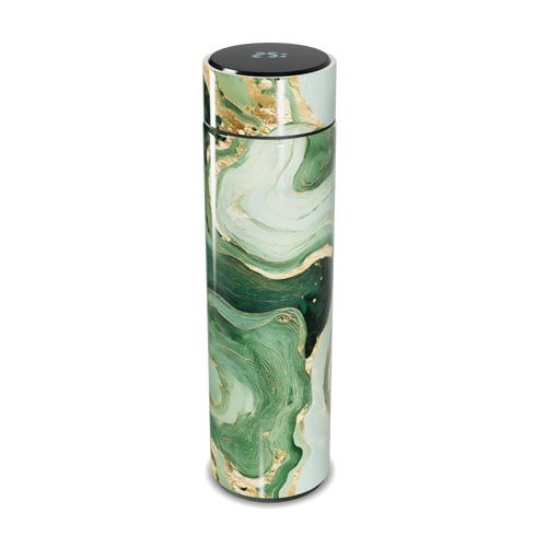 Garrafa Térmica Touch - Mármore Verde Elegante