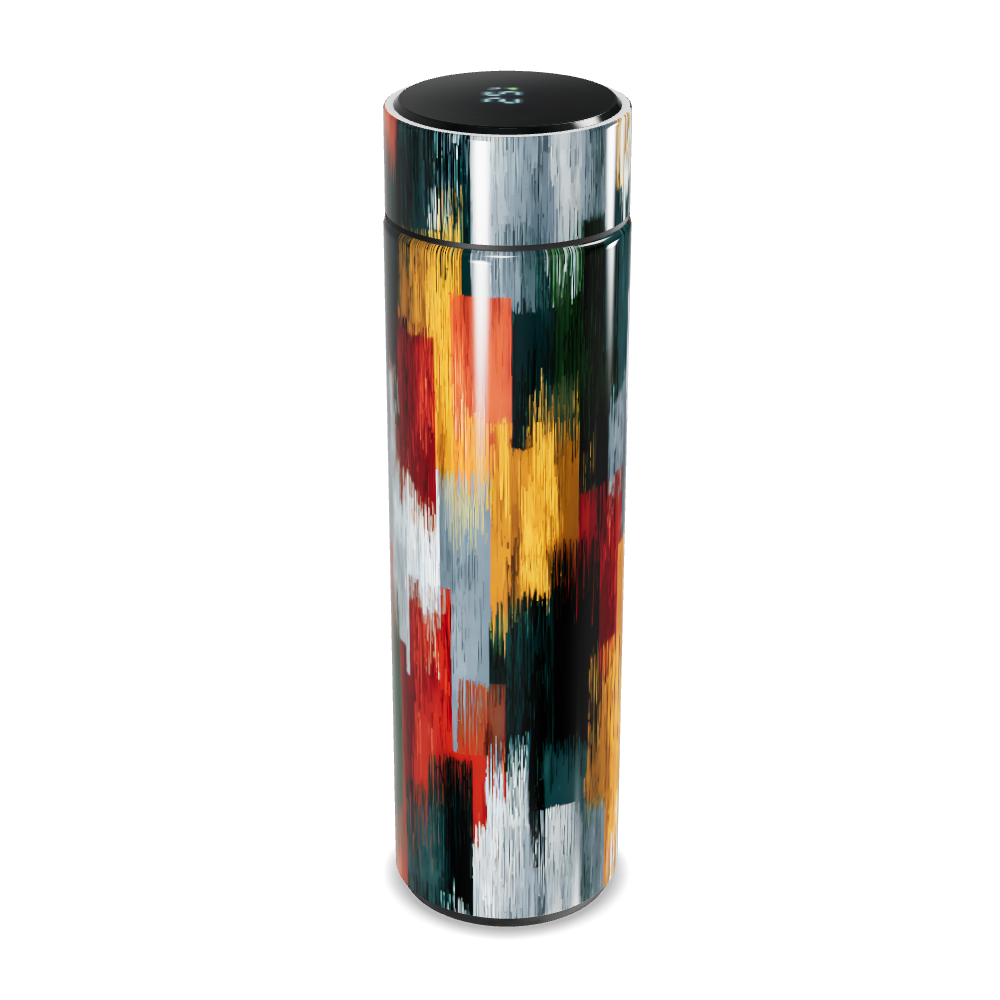 Garrafa Térmica Touch - Estampa Colorida Inox