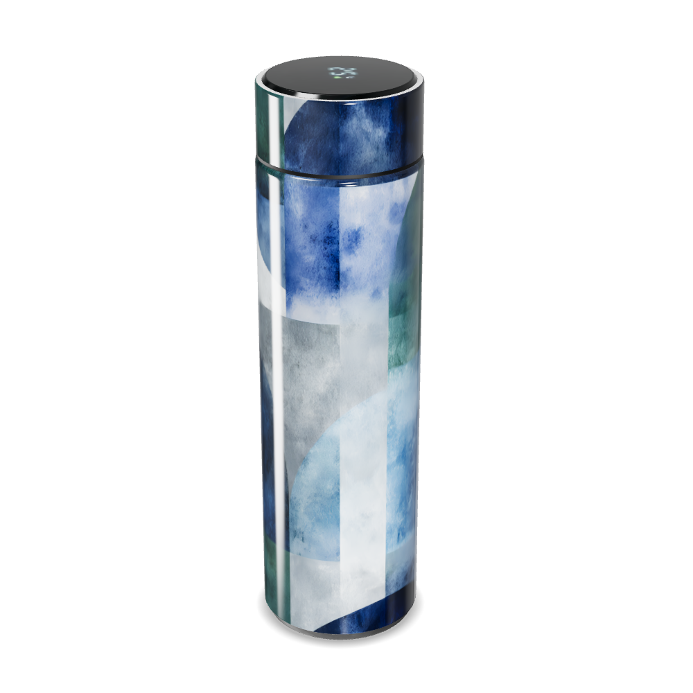 Garrafa Térmica Touch - Design Abstrato Multicolorido