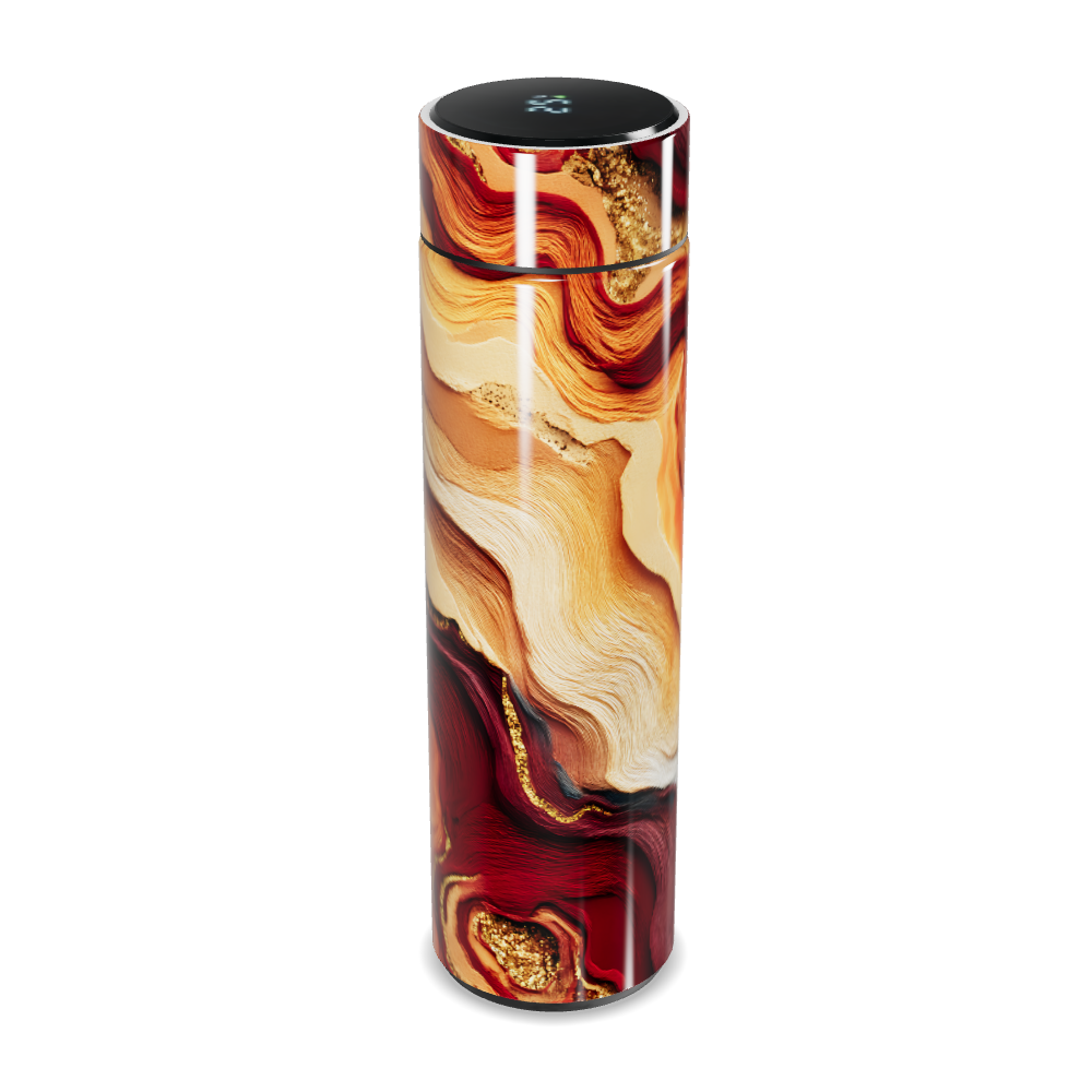 Garrafa Térmica Touch - Estampa Abstrata Colorida