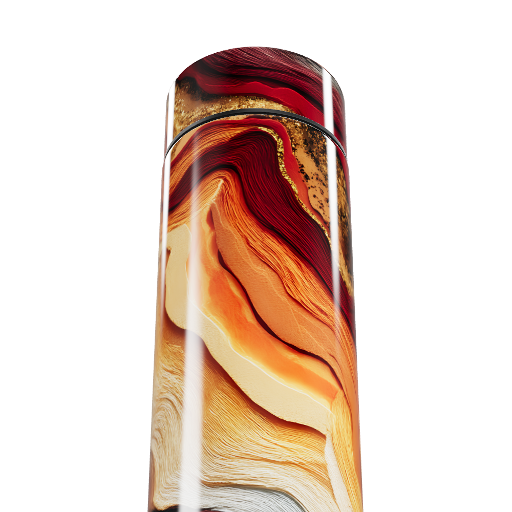 Garrafa Térmica Touch - Estampa Abstrata Colorida