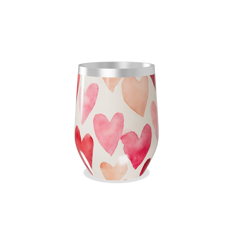 Copo Térmico Slim - Corações Coloridos