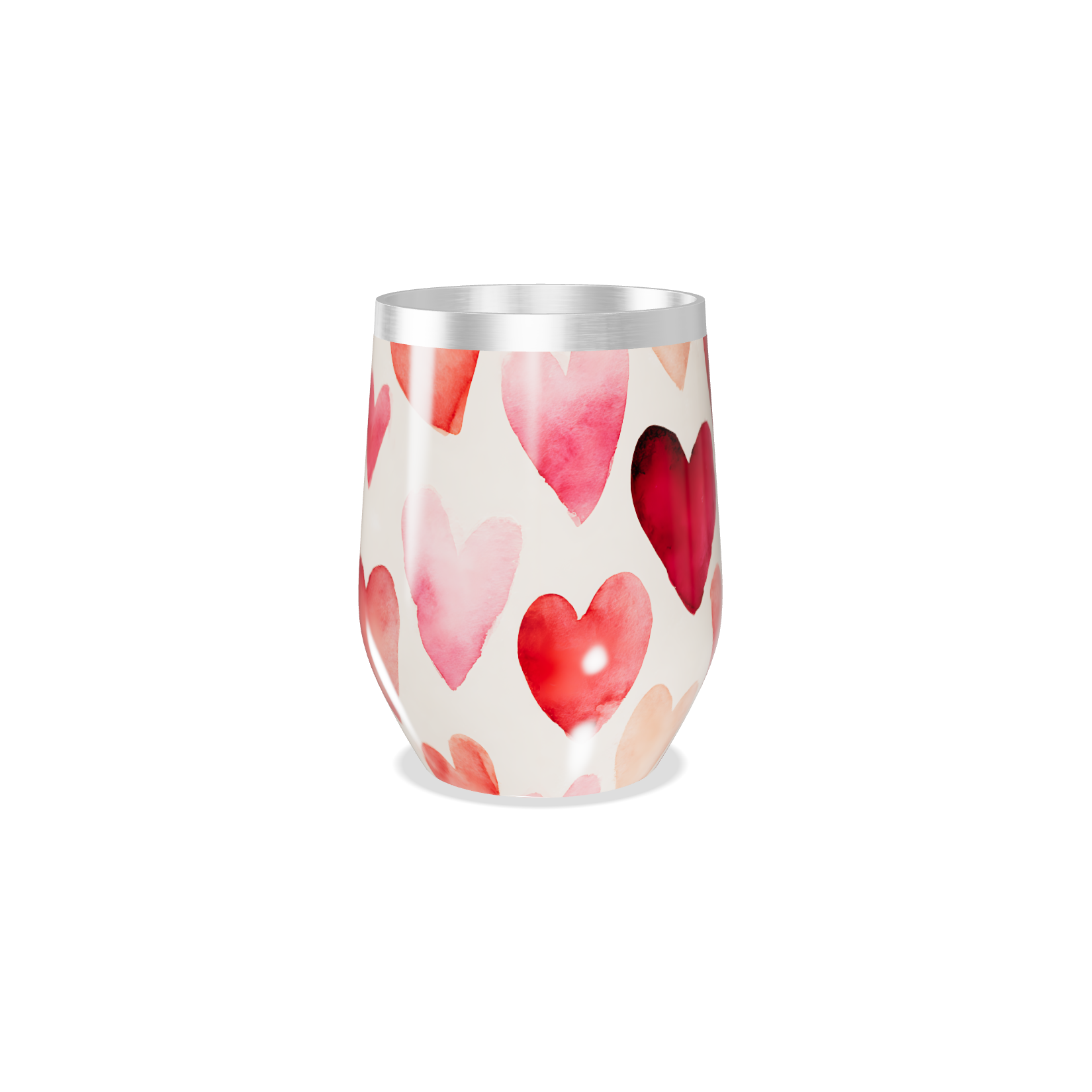 Copo Térmico Slim - Corações Coloridos