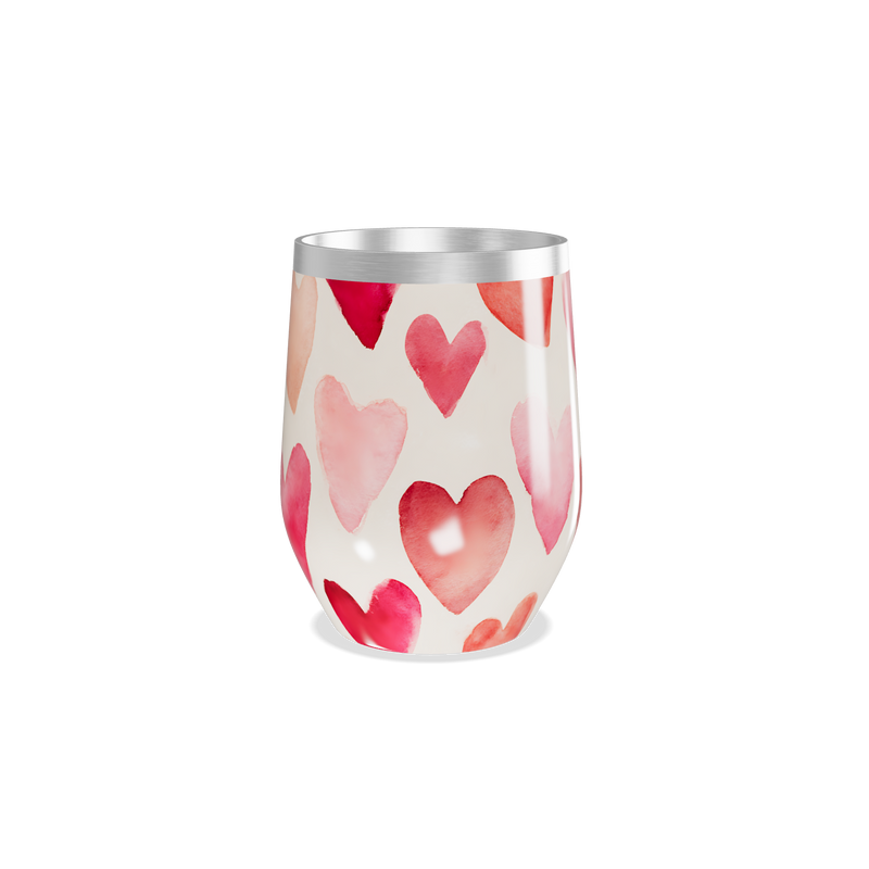 Copo Térmico Slim - Corações Coloridos