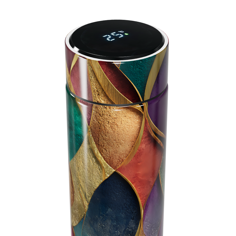 Garrafa Térmica Touch - Colorida com Display Digital
