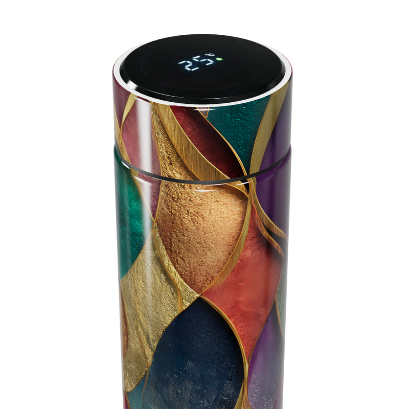 Garrafa Térmica Touch - Colorida com Display Digital
