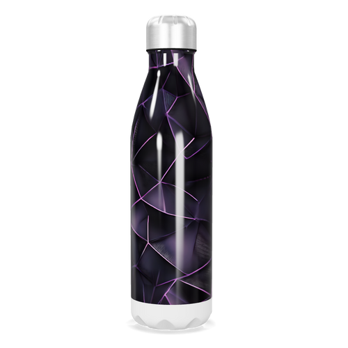 Garrafa Inox - Estampa Roxa Abstrata