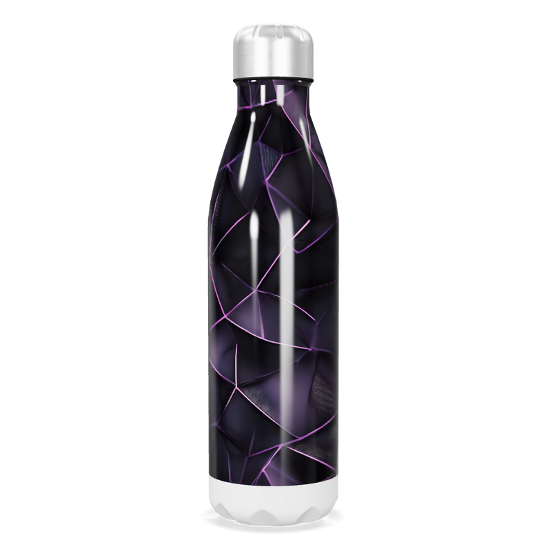 Garrafa Inox - Estampa Roxa Abstrata