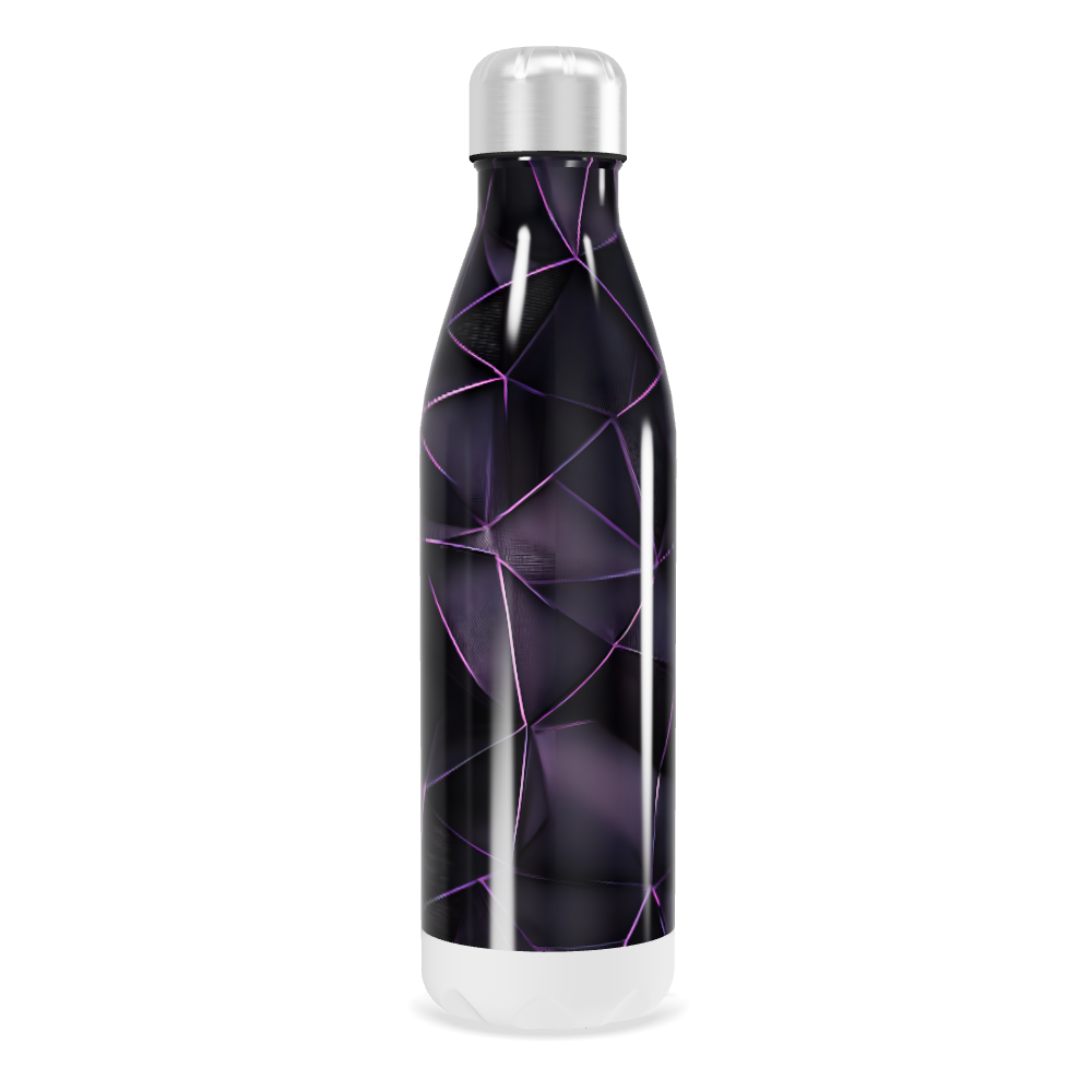 Garrafa Inox - Estampa Roxa Abstrata