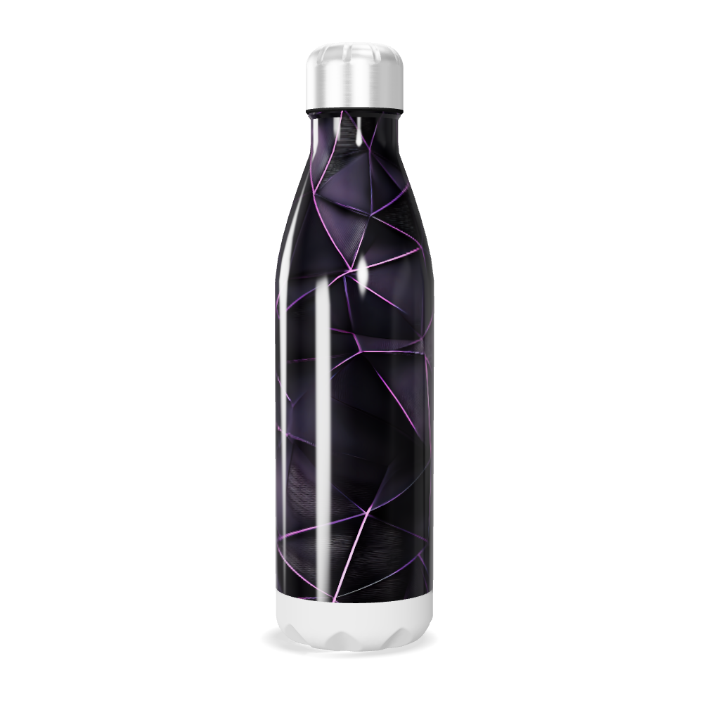 Garrafa Inox - Estampa Roxa Abstrata
