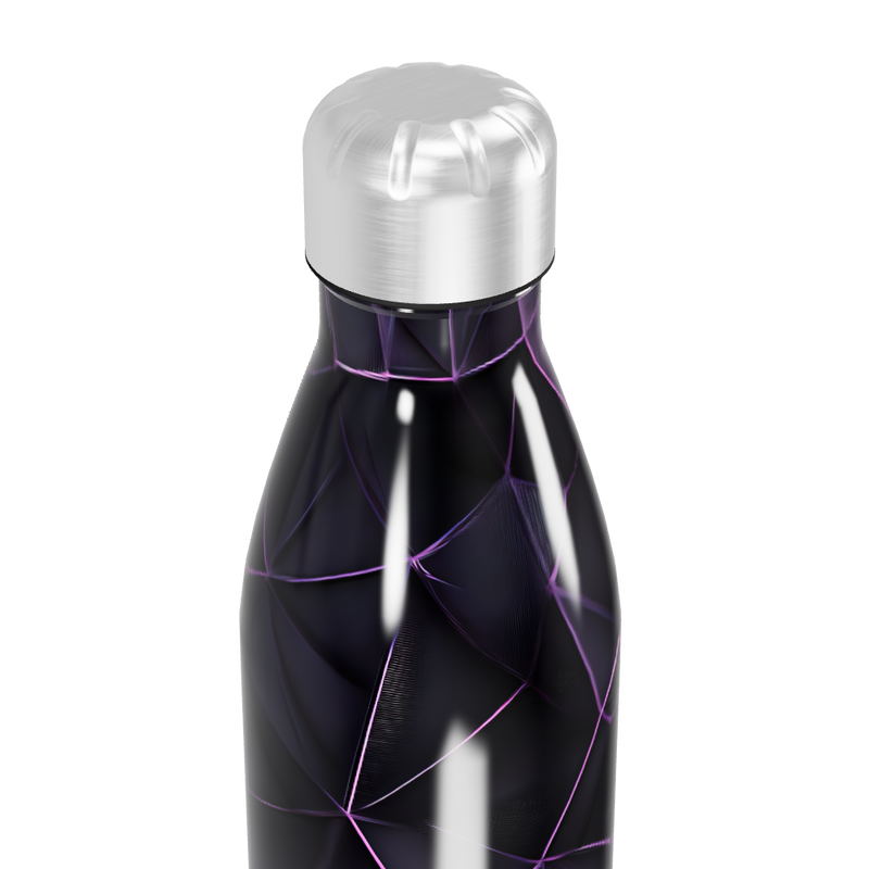 Garrafa Inox - Estampa Roxa Abstrata