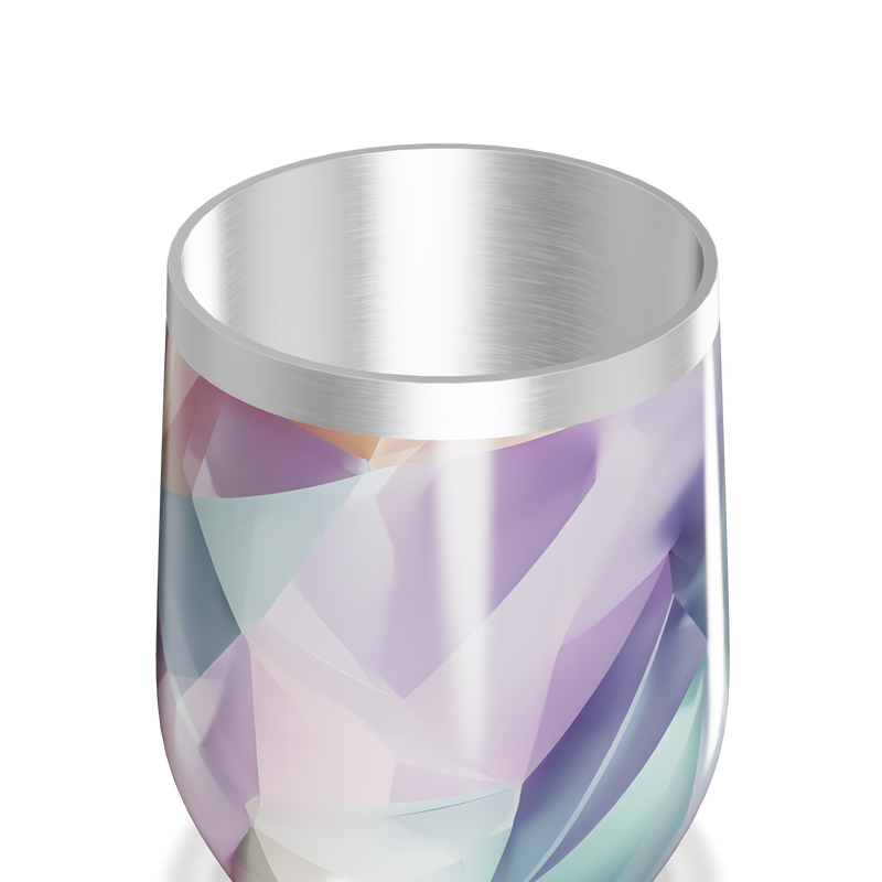 Copo Térmico Slim - Estampa Cristal Colorido