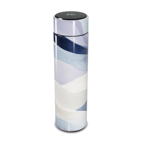 Garrafa Térmica Touch - Estampa Azul e Branca