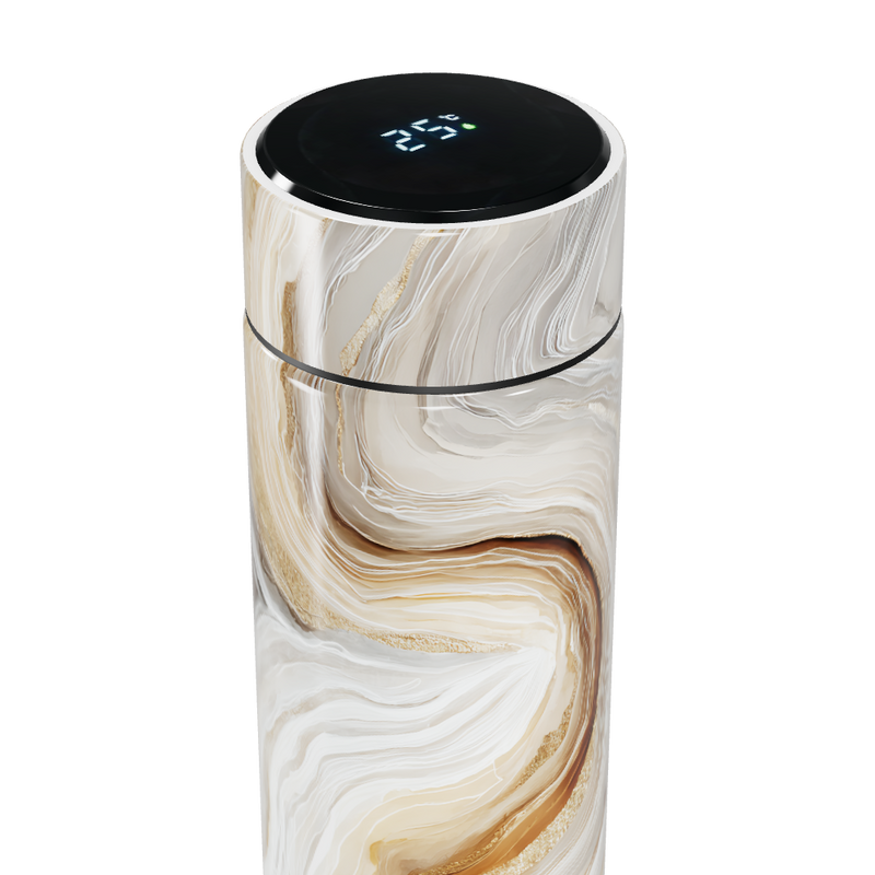 Garrafa Térmica Touch - Mármore Bege Digital