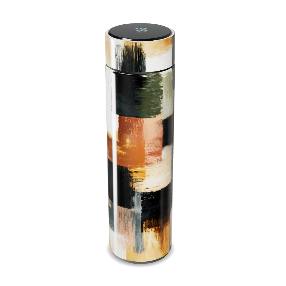 Garrafa Térmica Touch - Estampa Abstrata Colorida