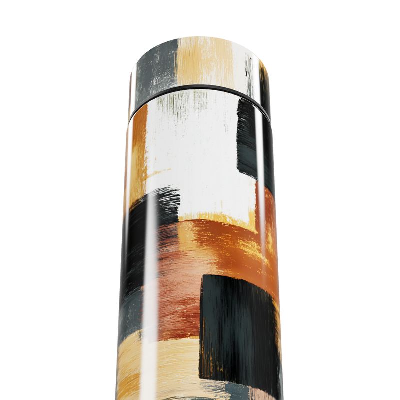 Garrafa Térmica Touch - Estampa Abstrata Colorida