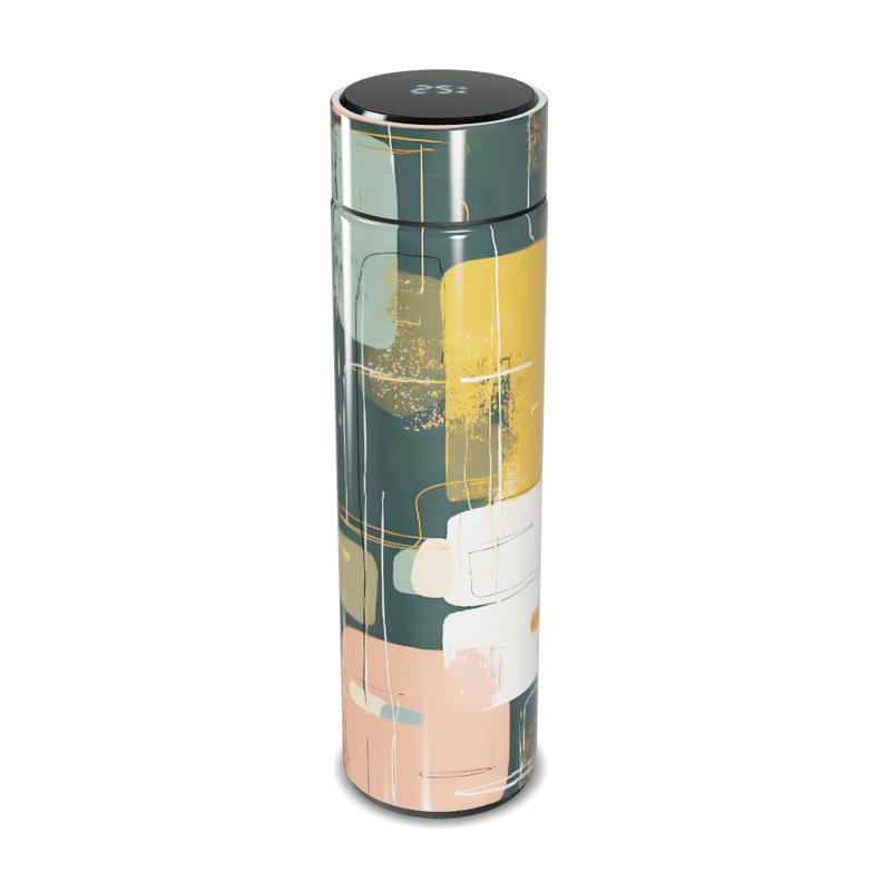 Garrafa Térmica Touch - Estampa Geométrica Colorida